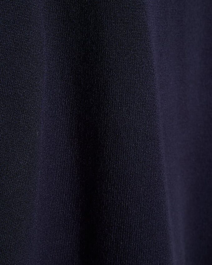 Marinblå slim fit-stickad T-shirt