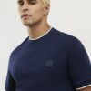 Marinblå slim fit-tröja med MCMXII-märke