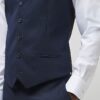 Marinblå slim fit-väst