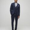 Marinblå slim fit-väst