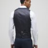 Marinblå slim fit-väst