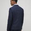 Marinblå stretchig slim fit-kostymjacka