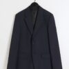 Marinblå stretchig slim fit-kostymjacka