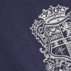 Marinblå T-shirt med oversized passform och Members Club-emblem