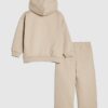 Mini Boys Beige Essentialism Hoodie Set Mini Boys Beige Essentialism Hoodie Set