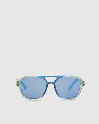 Mini Boys blå ombré aviator-solglasögon