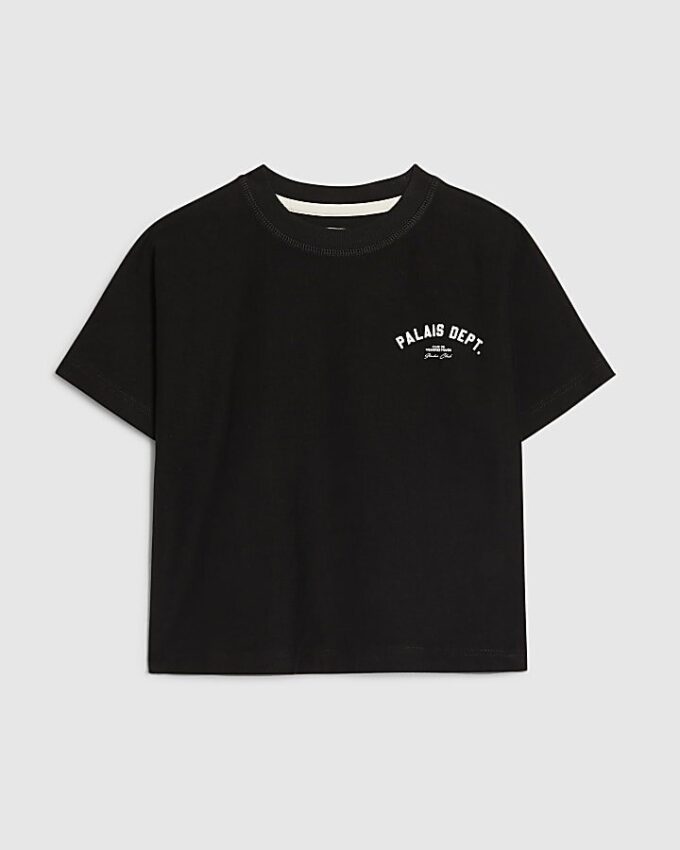 Mini Boys Black Palais Dept T-shirt