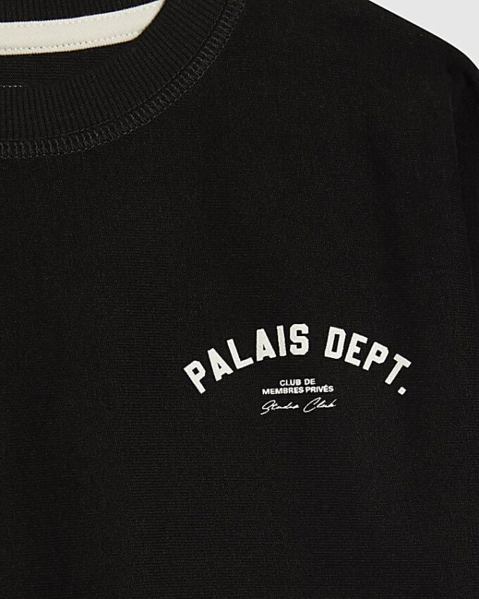 Mini Boys Black Palais Dept T-shirt