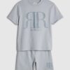 Mini Boys Blue RR T-shirt och shorts-set Mini Boys Blue RR T-shirt och shorts-set