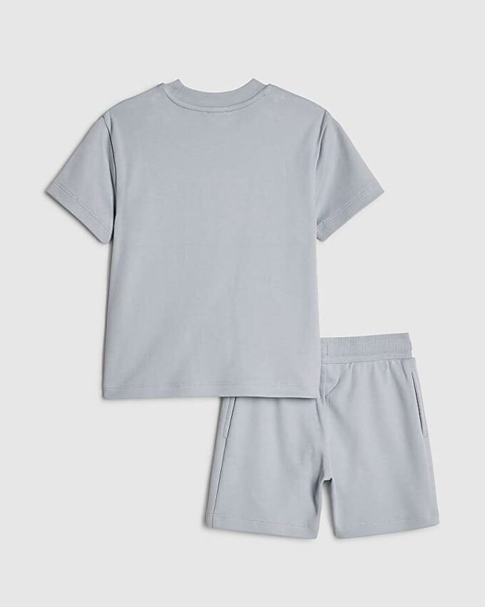 Mini Boys Blue RR T-shirt och shorts-set Mini Boys Blue RR T-shirt och shorts-set