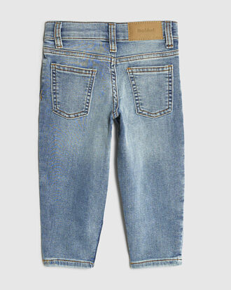 Mini Boys Blue Stretch Tapered Fit Jeans