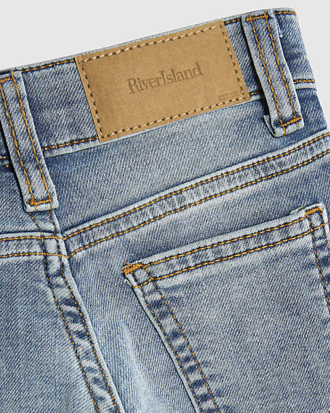 Mini Boys Blue Stretch Tapered Fit Jeans Mini Boys Blue Stretch Tapered Fit Jeans