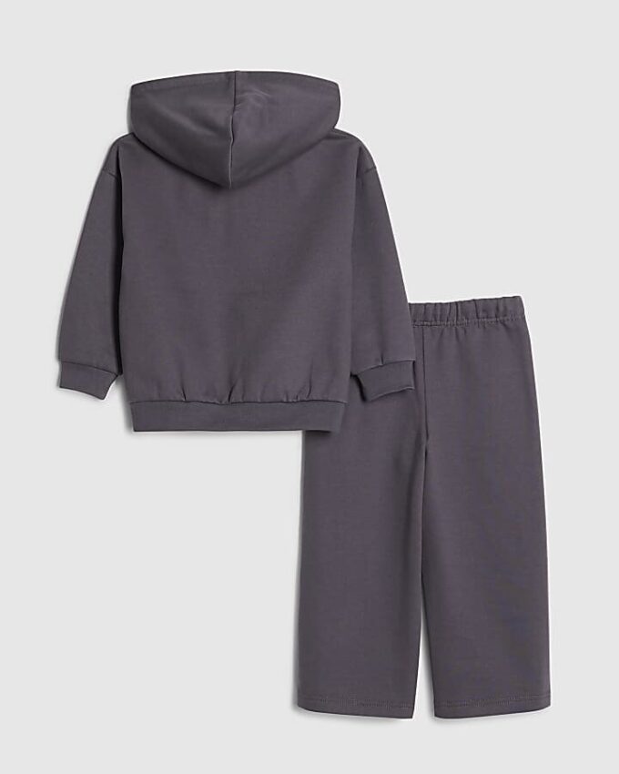 Mini Boys Grey Japanese Dragon Hoodie Set Mini Boys Grey Japanese Dragon Hoodie Set
