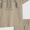 Mini Boys Khaki RR T-shirt och shorts-set Mini Boys Khaki RR T-shirt och shorts-set