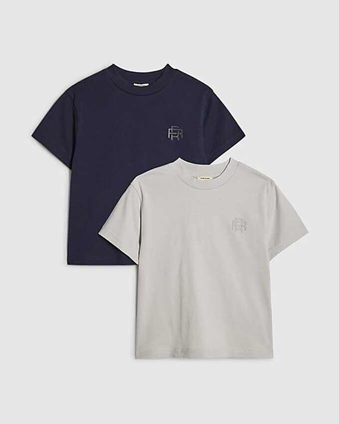 Mini Boys Navy RI 2-pack T-shirts