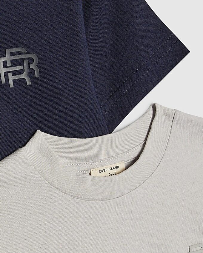 Mini Boys Navy RI 2-pack T-shirts