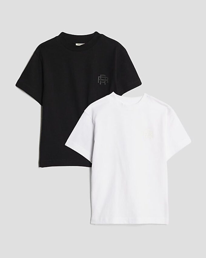 Mini Boys svart 2-pack RI T-shirts