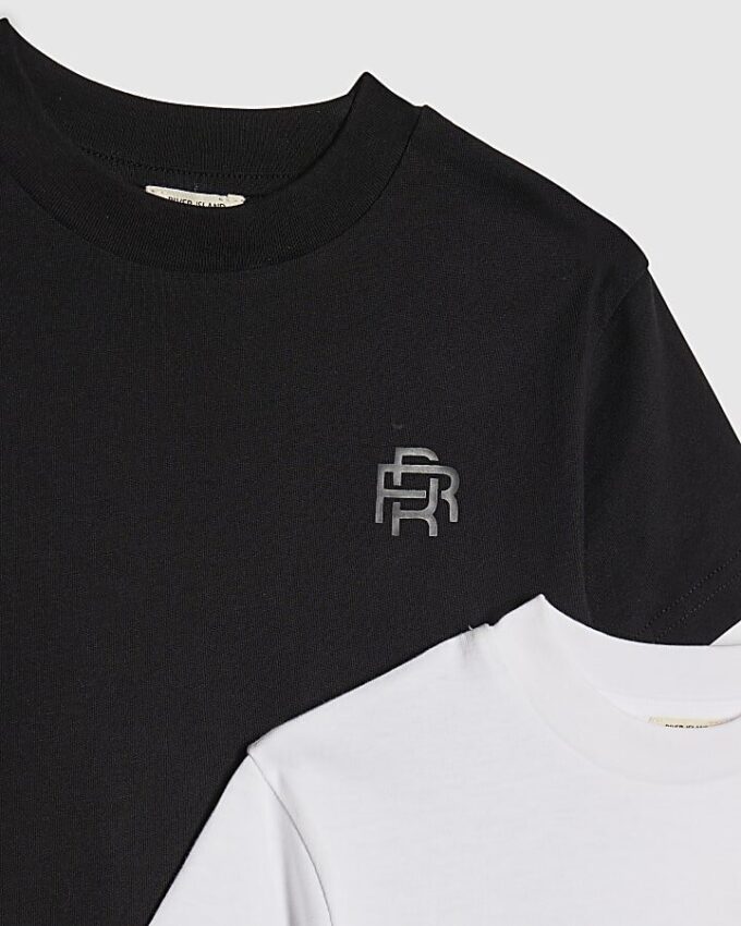 Mini Boys svart RR-paket med 2 T-shirts