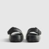 Mini Boys svarta formgjutna sandaler med dubbla remmar