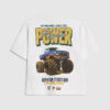 Mini Boys White Monster Truck T-shirt