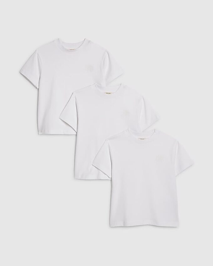 Mini Boys White RR 3-pack T-shirts