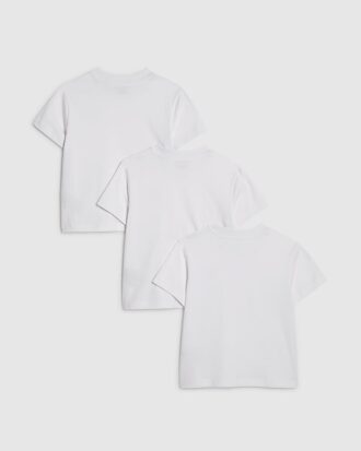 Mini Boys White RR 3-pack T-shirts