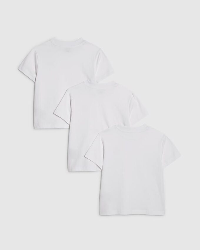 Mini Boys White RR 3-pack T-shirts