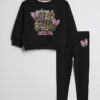Mini Girls Black Girl Vibe Sweatshirt Set Mini Girls Black Girl Vibe Sweatshirt Set