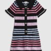 Mini Girls Black Stripe Polo Shirt Set Mini Girls Black Stripe Polo Shirt Set