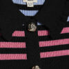 Mini Girls Black Stripe Polo Shirt Set Mini Girls Black Stripe Polo Shirt Set