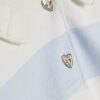Mini Girls Blue Stripe Polo Shirt Set Mini Girls Blue Stripe Polo Shirt Set