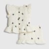 Mini Girls Cream Bow Gilet And Skirt Set Mini Girls Cream Bow Gilet And Skirt Set