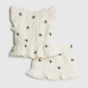 Mini Girls Cream Bow Gilet And Skirt Set Mini Girls Cream Bow Gilet And Skirt Set