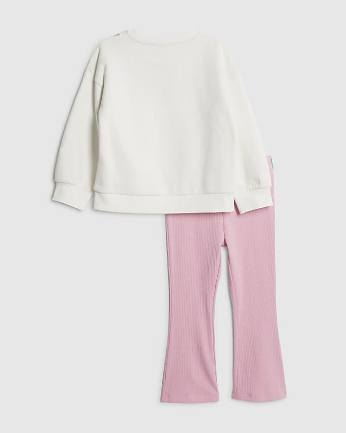 Mini Girls Cream York Bag Sweatshirt Set Mini Girls Cream York Bag Sweatshirt Set