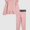 Mini Girls Pink RI Waistband Ribbed Set Mini Girls Pink RI Waistband Ribbed Set