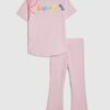 Mini Girls Pink River T-shirt-set