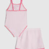 Mini Girls Pink Starfish Swimsuit Set