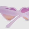 Mini Girls Purple Ombre Heart solglasögon