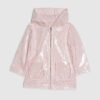 Mini Girls rosa blommig regnrock