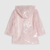 Mini Girls rosa blommig regnrock