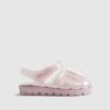 Mini Girls rosa glitterbågsandaler