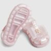 Mini Girls rosa glitterbågsandaler