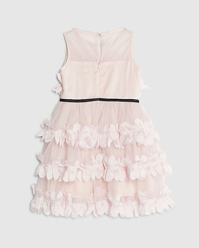 Mini Girls rosa klänning i tyll