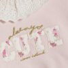 Mini Girls rosa set med krage Mini Girls rosa set med krage