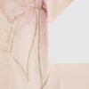 Mini Girls rosa set med T-shirt och leggings med rosett