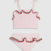 Mini Girls rosa tankini-set med jordgubbsmotiv Mini Girls rosa tankini-set med jordgubbsmotiv