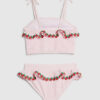 Mini Girls rosa tankini-set med jordgubbsmotiv Mini Girls rosa tankini-set med jordgubbsmotiv