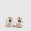 Mini Girls rosa tofflor med whipstitch-rem