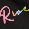 Mini Girls svart River T-shirt-set