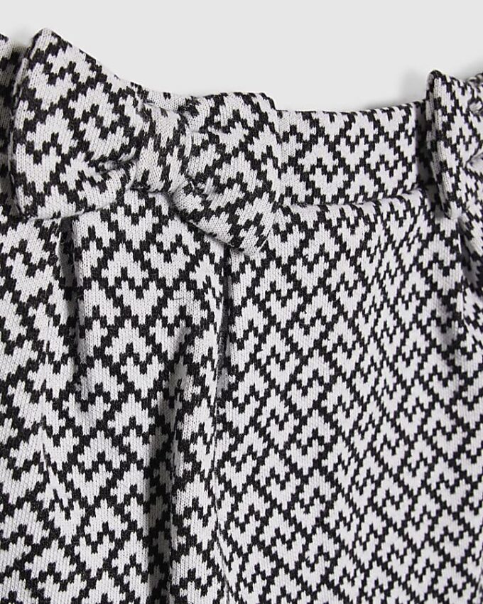 Mini Girls White Bow Top And Skort Set Mini Girls White Bow Top And Skort Set